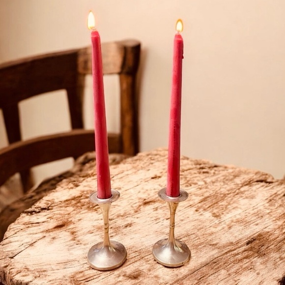 French Brass Candle Holders, France, 1960s, Set of 2 - Picture 2 of 12